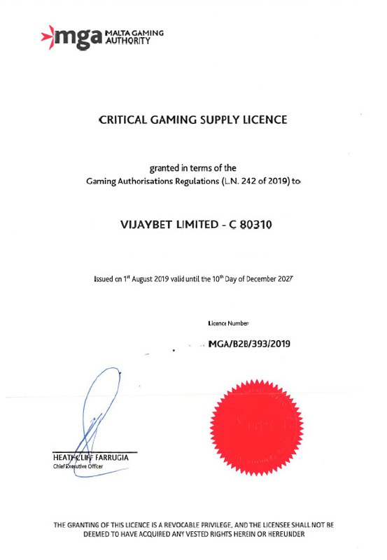 VijayBet: Your Trusted Online Casino with Certified Credentials!